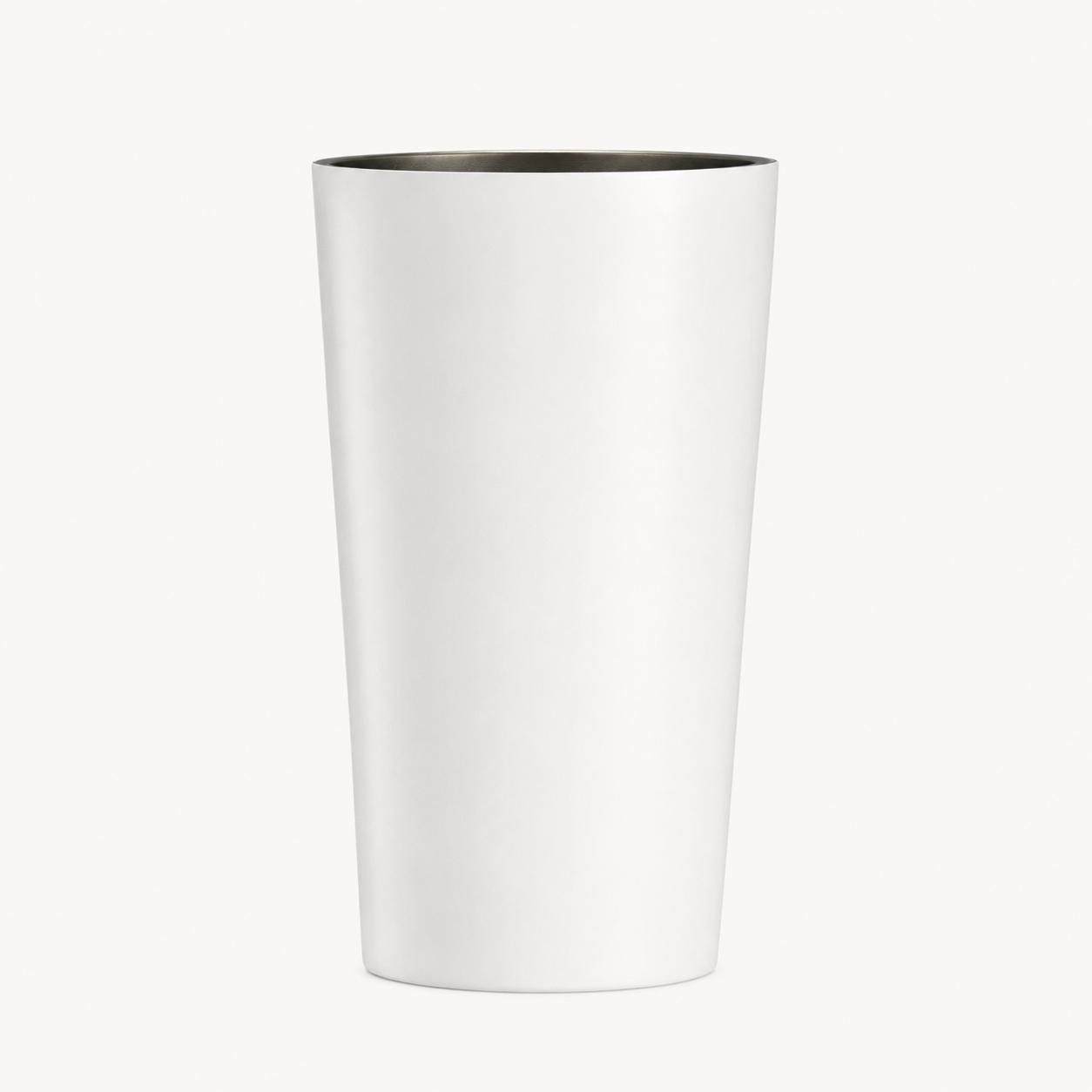 Collis Felixの白いタンブラーを背面から撮影した商品画像。ロゴやプリントのないシンプルなデザイン。